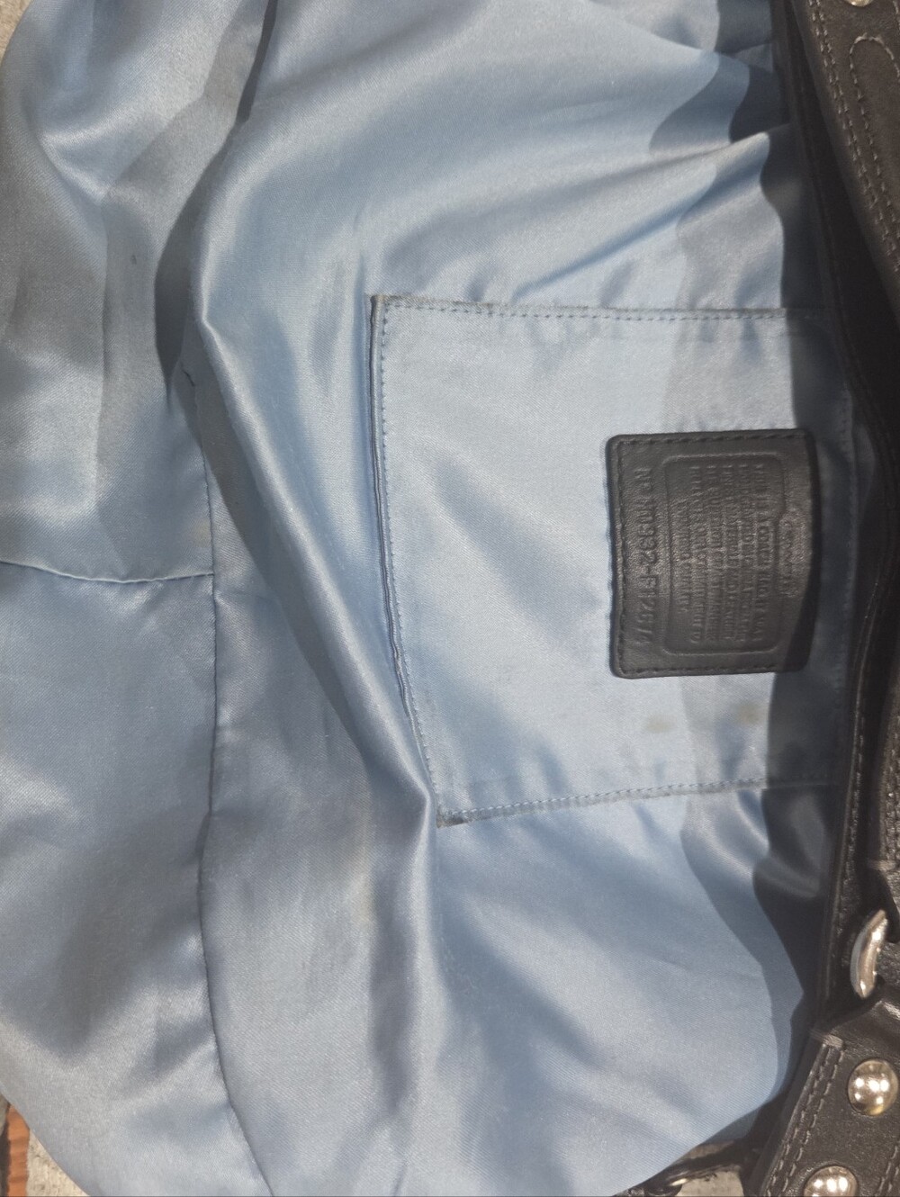 Coach Vintage Black Zoe Hobo Bag with Leather Trim - Picture 8 of 13